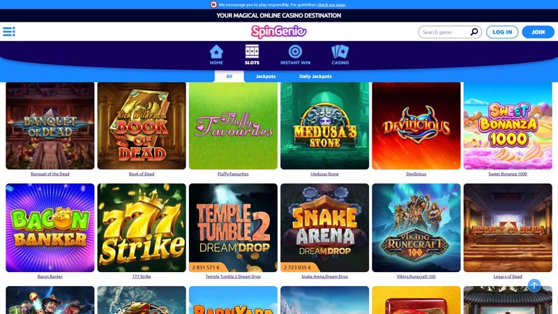 spin-genie-casino slots screenshot