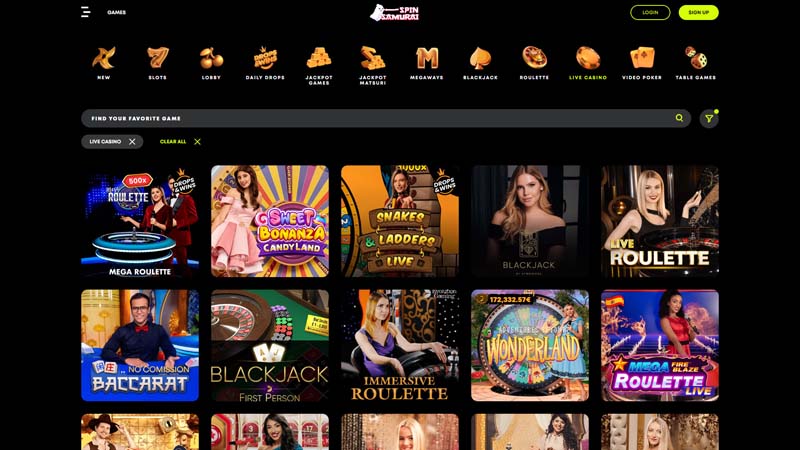 Thumbnail spin-samurai live