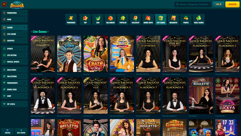 spinanga live screenshot