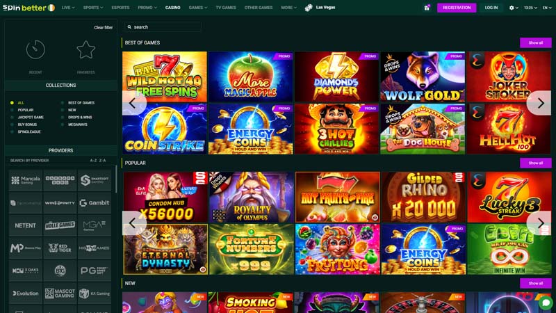 spinbetter slots screenshot