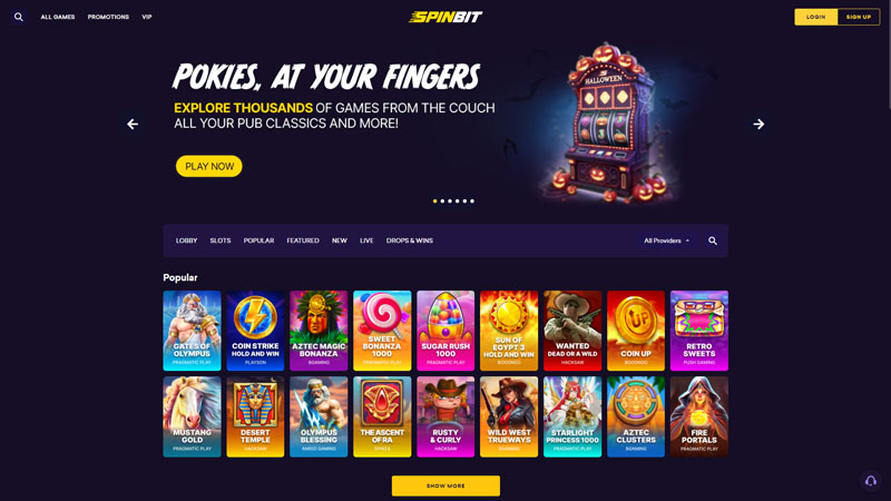 Thumbnail spinbit lobby