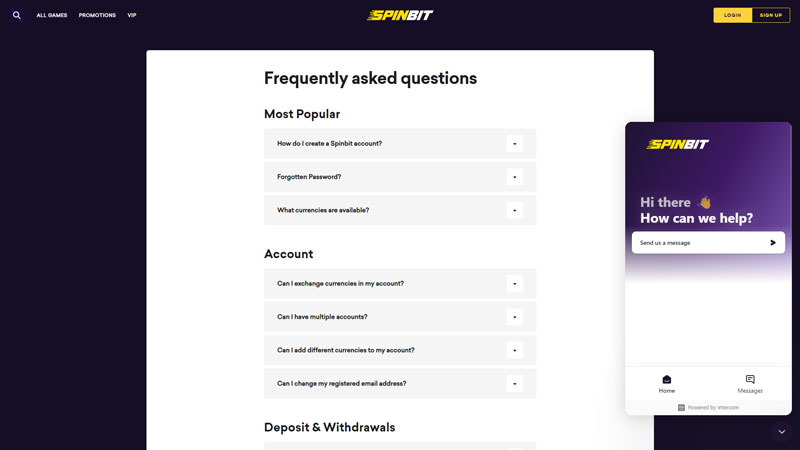Thumbnail spinbit support