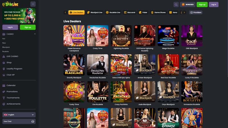 spinline live screenshot