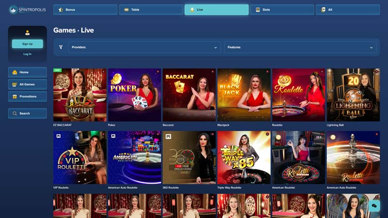 Thumbnail spintropolis-casino live