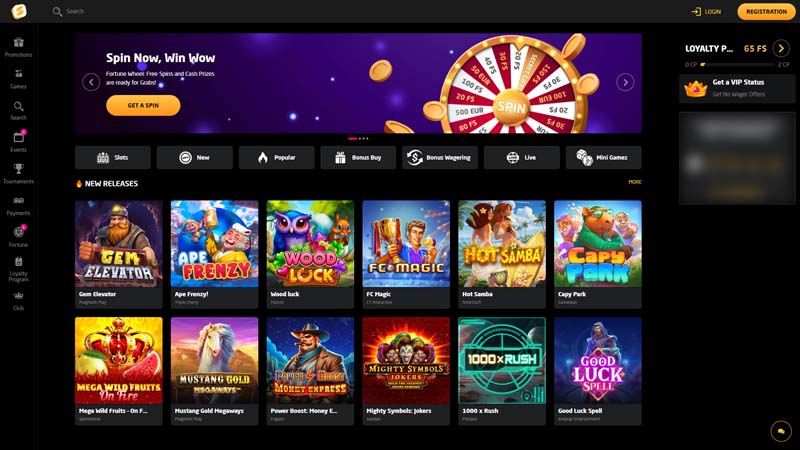 staycasino lobby screenshot