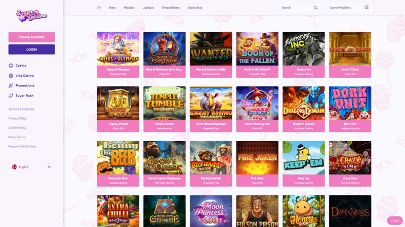 sugarcasino slots screenshot