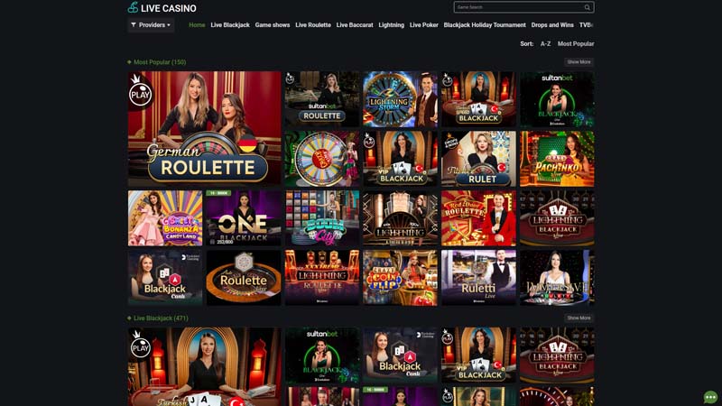 sultanbet live screenshot