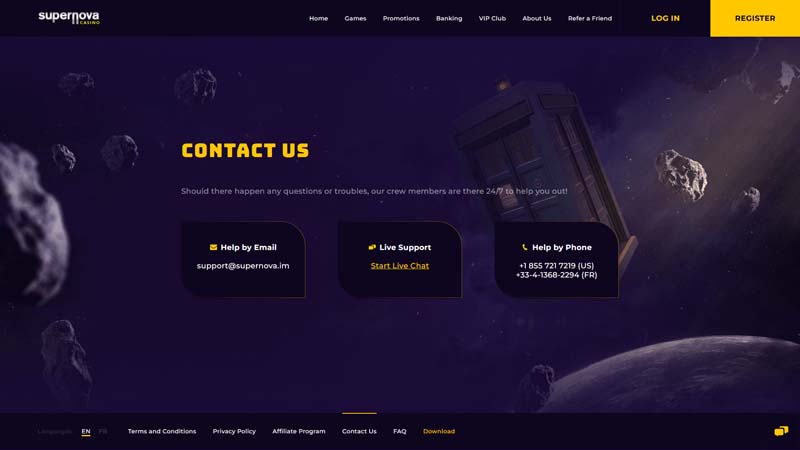 Thumbnail supernova-casino support