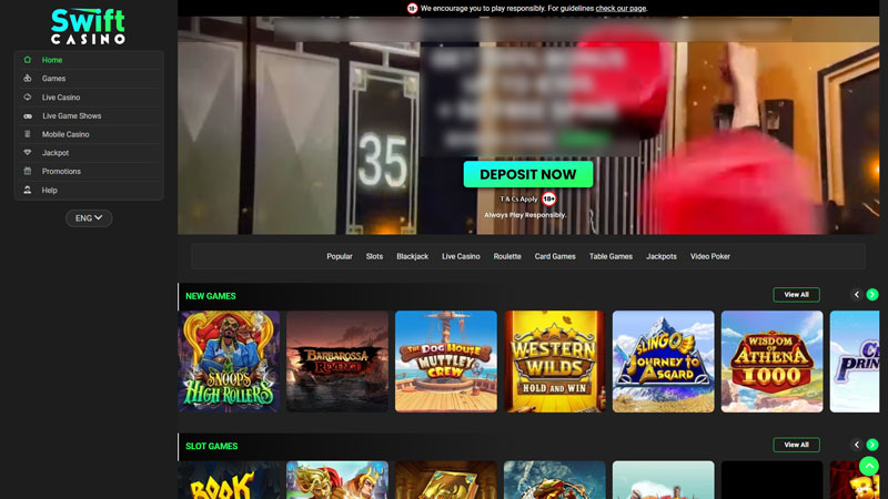 Thumbnail swift-casino lobby