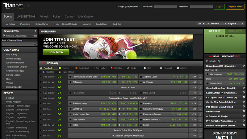 titanbet-casino lobby screenshot