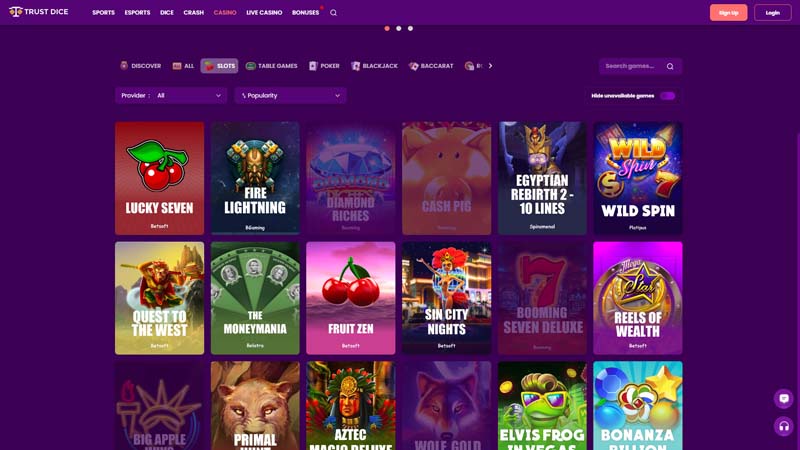 Thumbnail trustdice slots