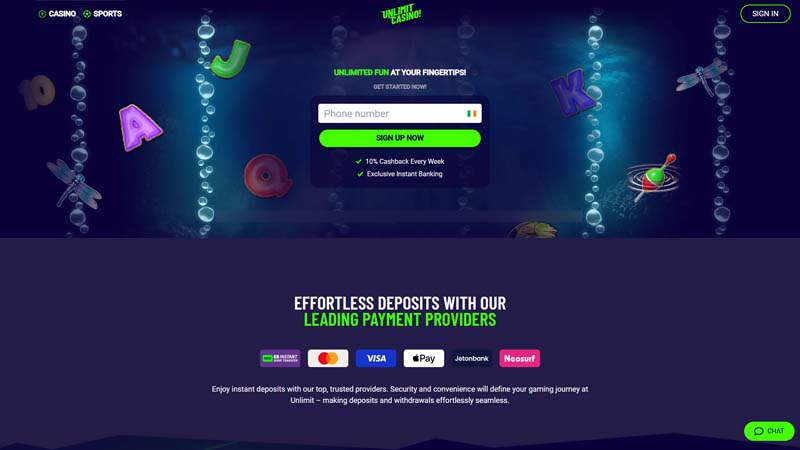 Thumbnail unlimit-casino lobby