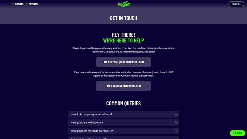 Thumbnail unlimit-casino support