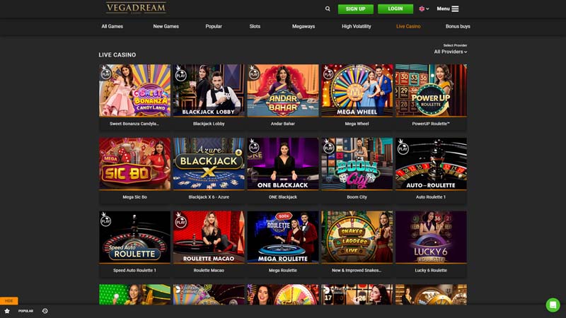 Thumbnail vegadream live