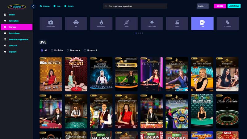 vegas-mobile-casino live screenshot