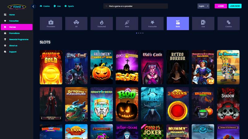 vegas-mobile-casino slots screenshot