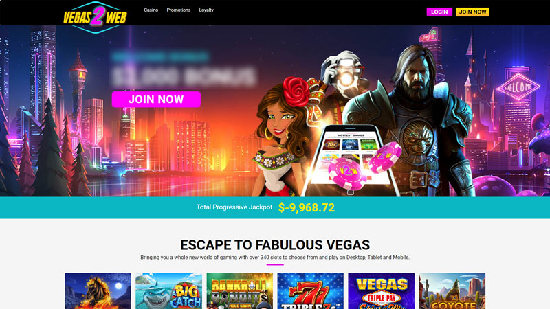 Thumbnail vegas2web-casino lobby