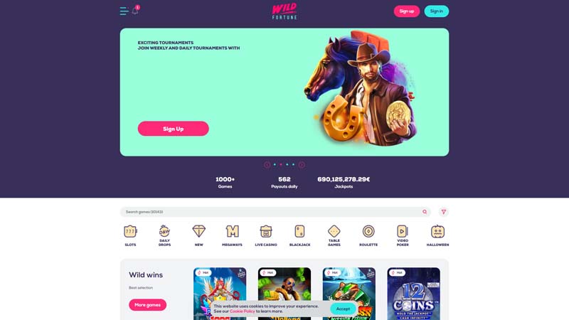 wild-fortune-io lobby screenshot