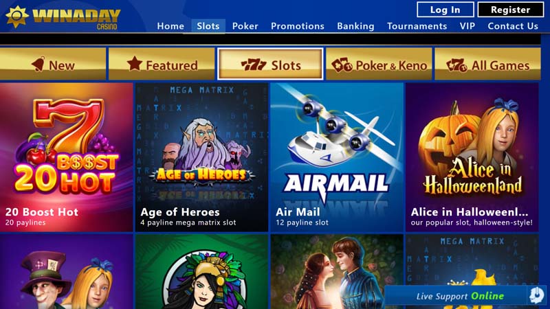 winaday-casino slots screenshot