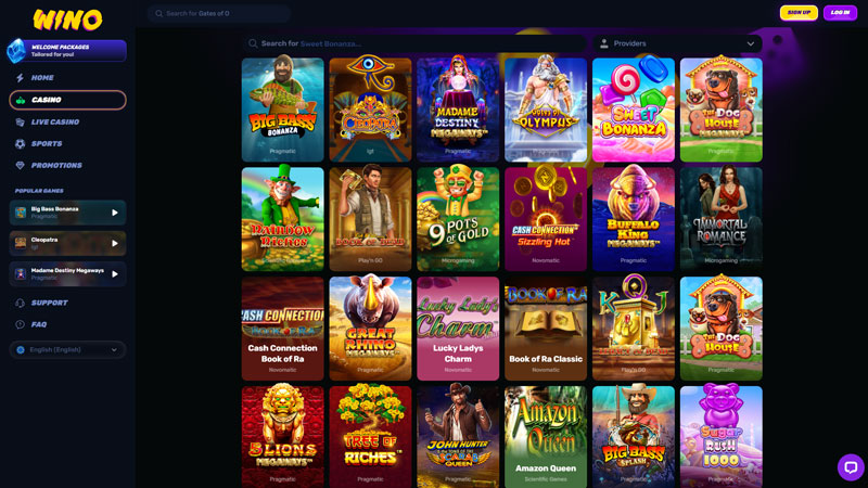 wino slots screenshot