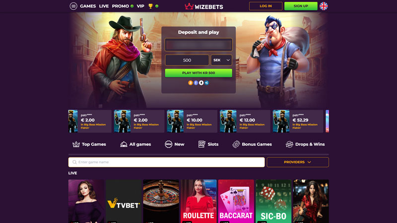 Thumbnail wizebets lobby