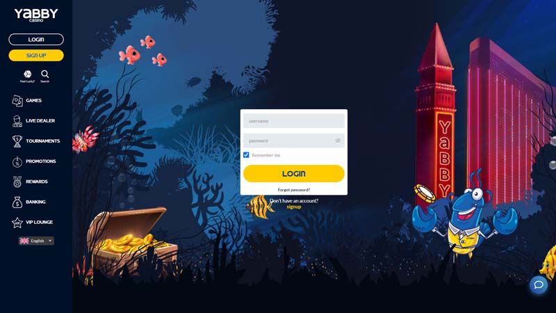 Thumbnail yabby-casino lobby