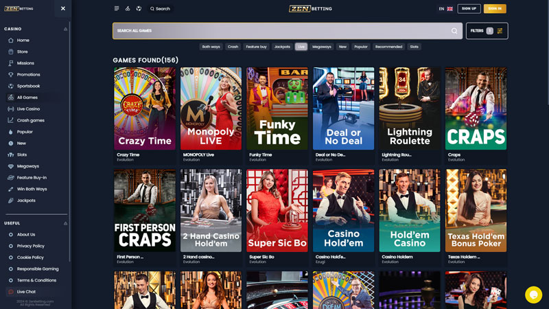 Thumbnail zenbetting live