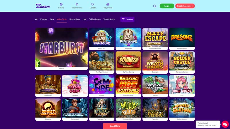 zinkra slots screenshot