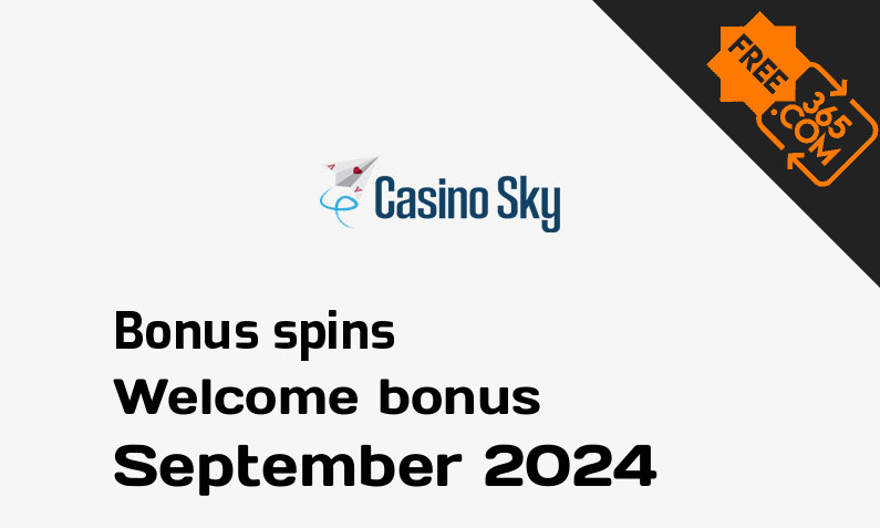 Casino Sky extra spins, 250 bonusspins