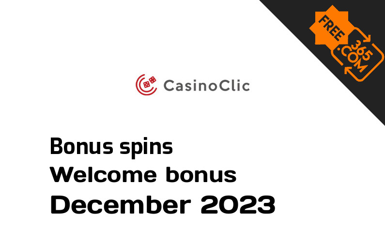 CasinoClic extra spins December 2023, 30 bonus spins