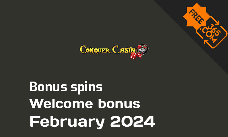 Conquer Casino extra spins February 2024, 15 bonusspins