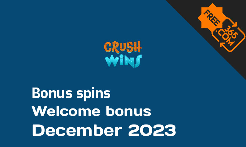 CrushWins bonus spins December 2023, 500 spins