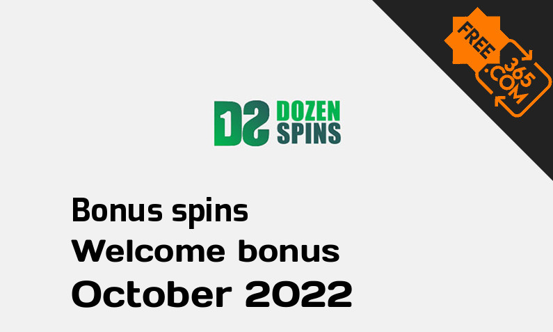 DozenSpins extra bonus spins October 2022, 120 bonusspins
