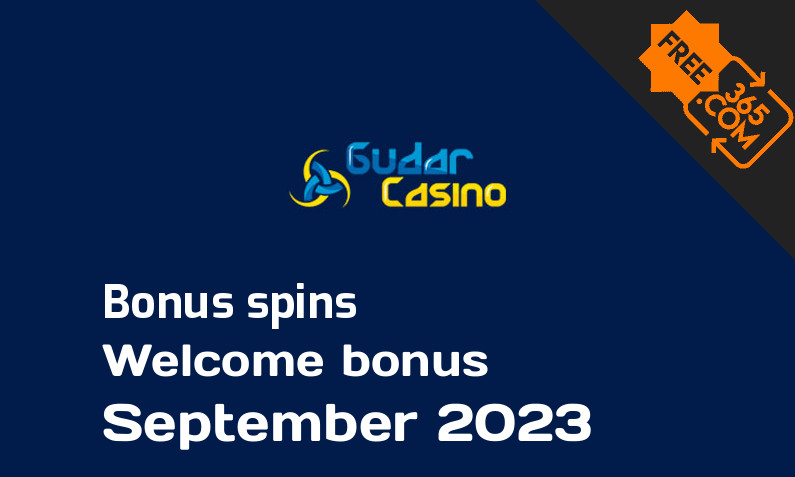 Gudar Casino bonusspins September 2023, 300 spins