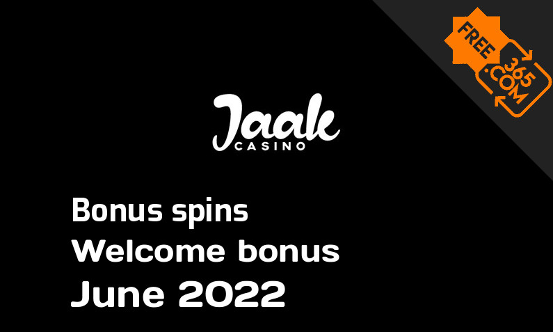 Jaak Casino bonus spins June 2022, 15 bonusspins