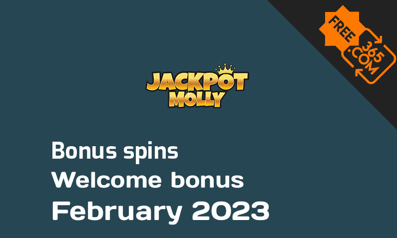 Jackpot Molly extra spins February 2023, 321 bonusspins