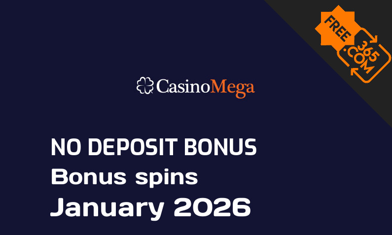 Latest CasinoMega extra spin with no deposit requirement, 20 no deposit bonus spins