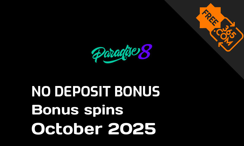 Latest no deposit bonus spins from Paradise 8, 75 no deposit bonus spins