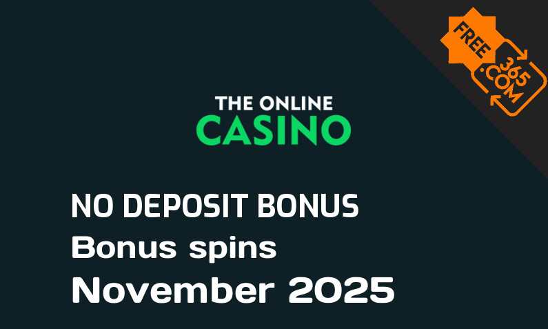 Latest TheOnlineCasino extra spin with no deposit requirement November 2025, 21 no deposit bonus spins