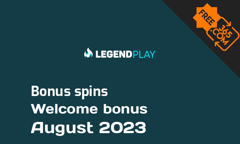 LegendPlay bonus spins August 2023, 50 bonus spins