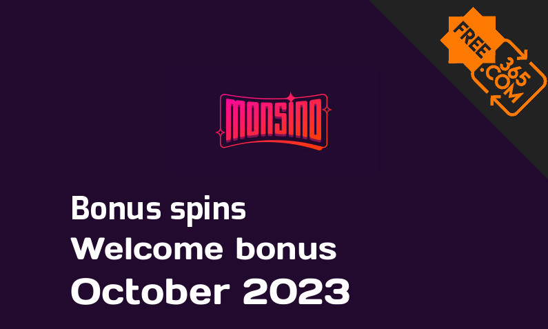 Monsino bonusspins October 2023, 1000 spins