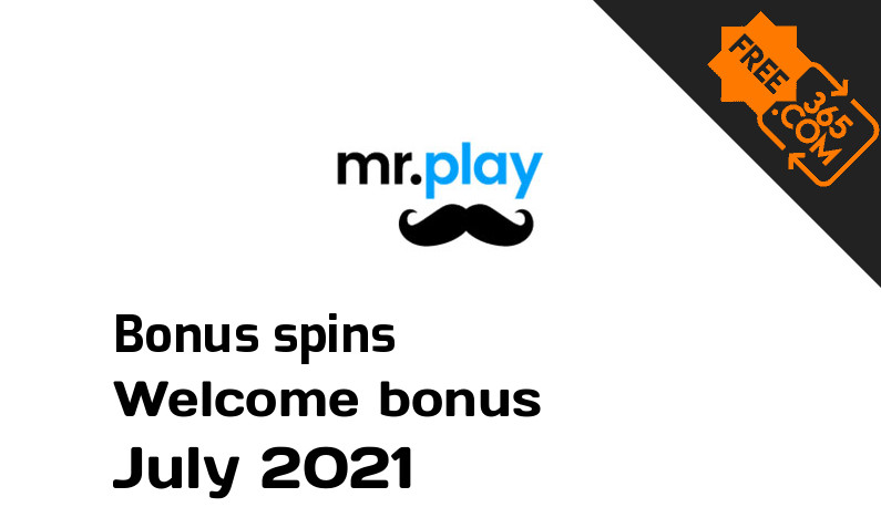 Mr Play Casino bonus spins July 2021, 100 extra bonus spins