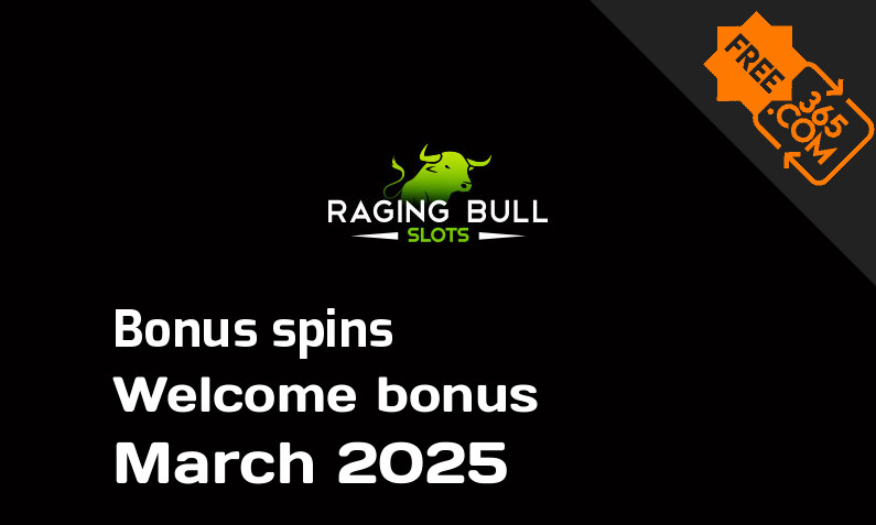 Raging Bull Slots bonus spins, 55 bonus spins