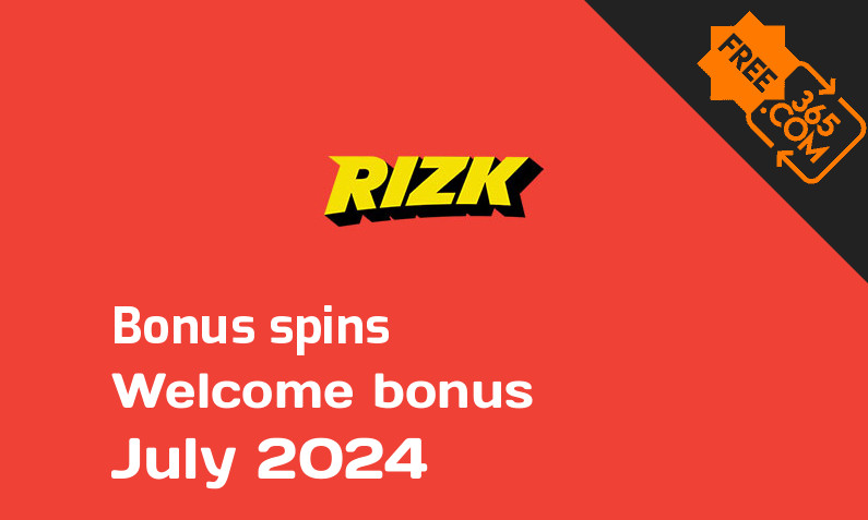 Rizk Casino extra spins July 2024, 100 extra bonus spins