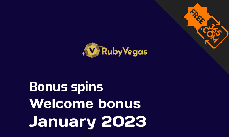 Ruby Vegas bonus spins, 100 bonusspins