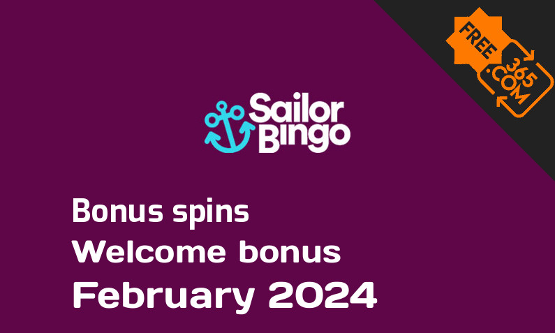 Sailor Bingo Casino bonus spins February 2024, 50 bonusspins