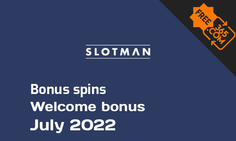Slotman bonusspins July 2022, 60 bonusspins