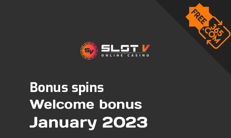 SlotV Casino bonus spins January 2023, 50 bonusspins