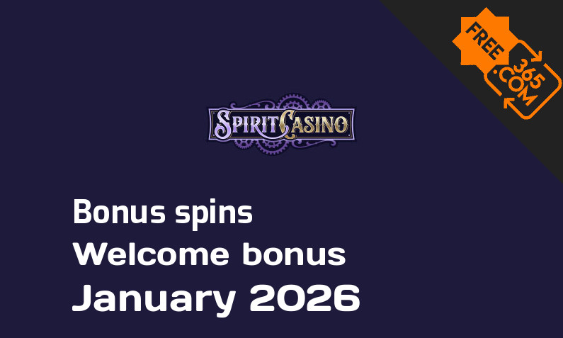 Spirit Casino extra bonus spins January 2026, 350 bonusspins