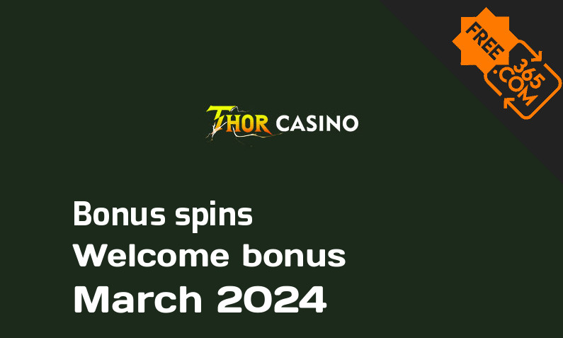 Thor Casino bonus spins March 2024, 200 bonusspins